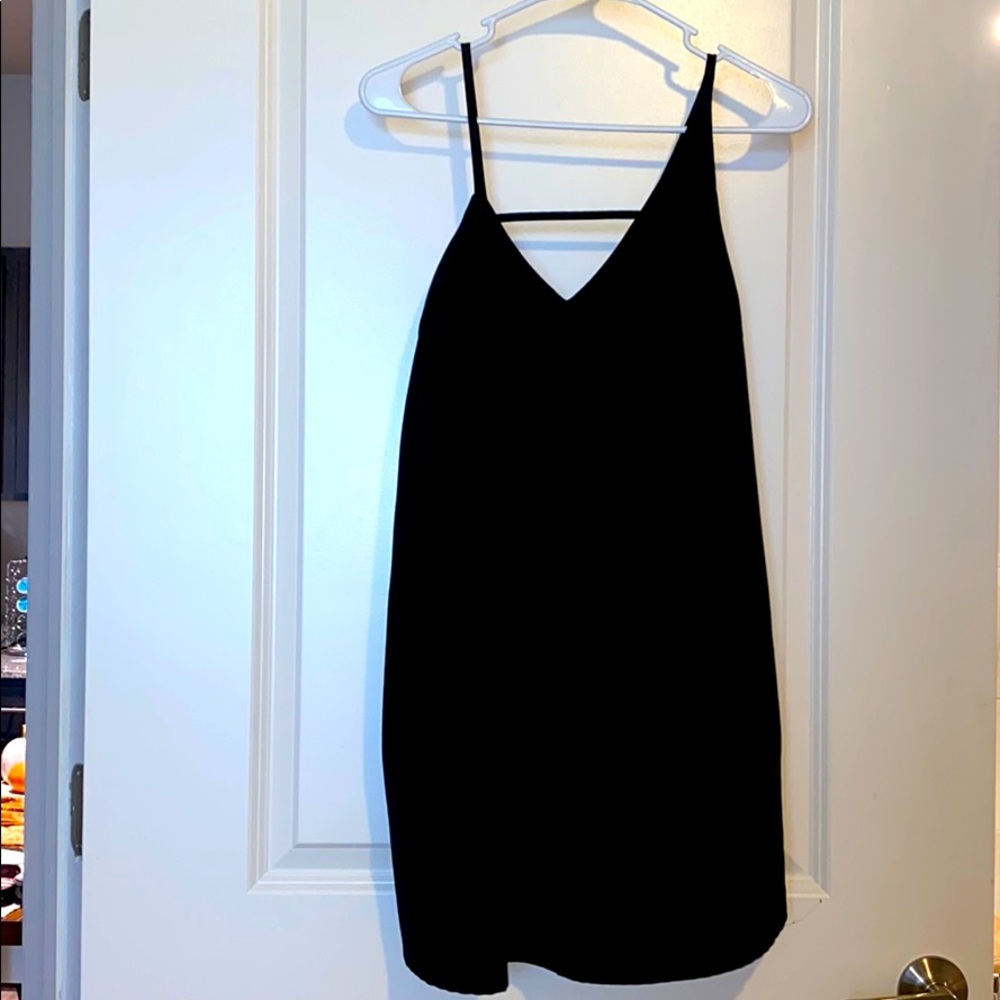 Black Tank Dress With Pockets